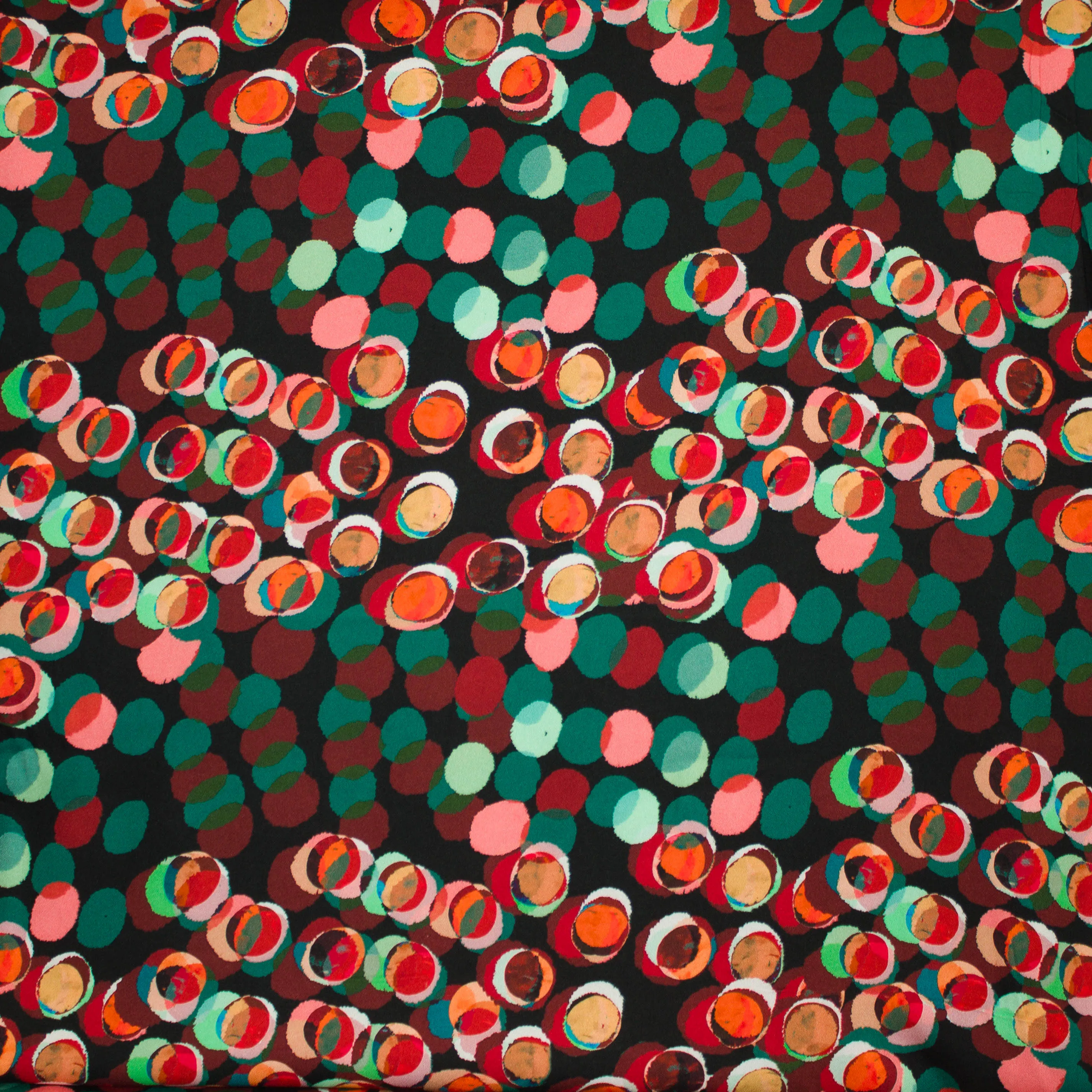Viscose multicolor met bollen - A La Ville